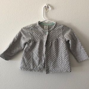 Polka dot button down sweater